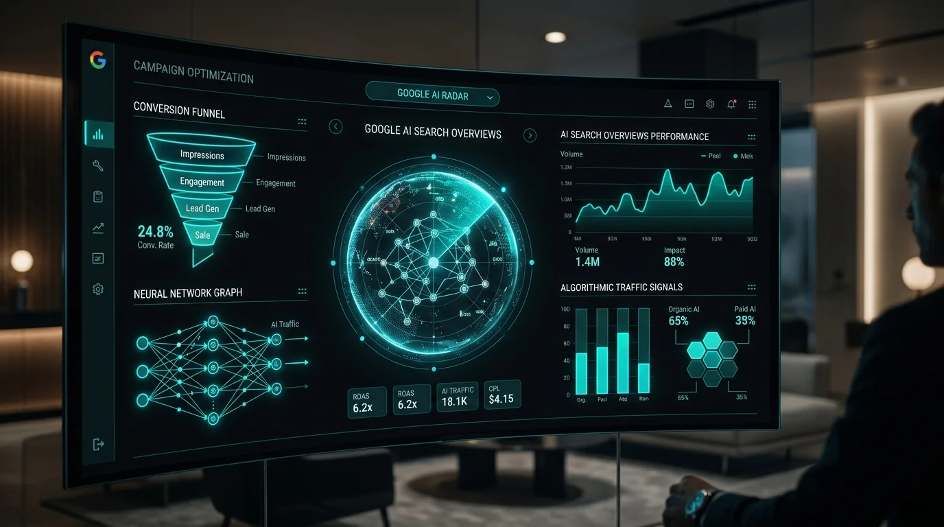 Painel estratégico de Radar de Tráfego e Inteligência Artificial